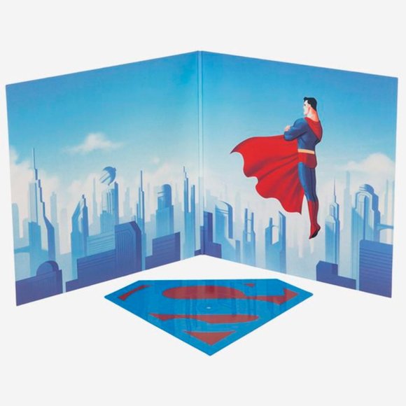 Superman The Animated Series LP ~ Colored/Die-Cut Vinyl ~ Ltd Ed of 500 ~Sealed!
